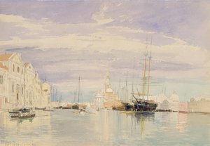 De Giudecca met S. Giorgio Maggiore, Venetië