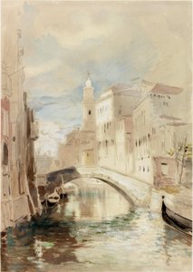 De Koopman van Venetië op de Rialtobrug