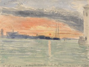 De Zattere, Zonsondergang