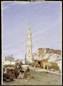Torre dos Clerigos, Porto, Portugal, 1837 door James Holland