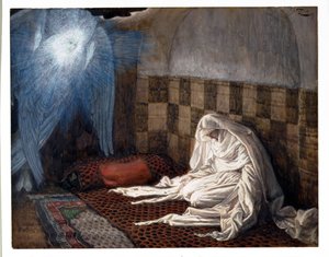 Aankondiging, illustratie voor Het Leven van Christus door James Jacques Joseph Tissot