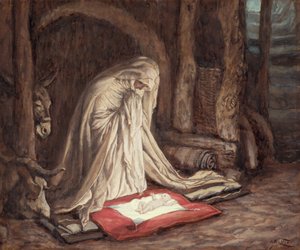 Geboorte van Onze Heer Jezus Christus, illustratie voor Het Leven van Christus door James Jacques Joseph Tissot