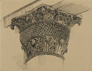 Kapiteel van de Moskee van El-Aksa, illustratie uit Het Leven van Onze Heer Jezus Christus, 1886-94