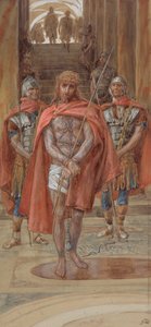 Christus verlaat de rechtszaal, illustratie voor Het Leven van Christus door James Jacques Joseph Tissot