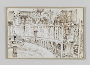 Tuin van de dansende derwisjen in Caïro, illustratie uit Het Leven van Onze Heer Jezus Christus