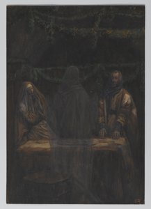 Hij verdween uit hun zicht, illustratie uit Het leven van onze Heer Jezus Christus
