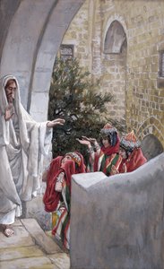 Genezing van de dochter van de Kanaänitische vrouw, illustratie voor Het Leven van Christus door James Jacques Joseph Tissot