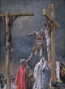 Ik heb dorst. De azijn gegeven aan Jezus, illustratie voor Het leven van Christus, ca. 1884-96