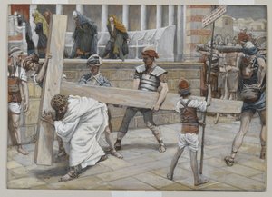 Jezus Draagt het Kruis, illustratie uit Het Leven van Onze Heer Jezus Christus, 1886-94