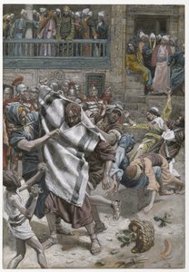 Jezus Voor Herodes, illustratie uit Het Leven van Onze Heer Jezus Christus, 1886-94 door James Jacques Joseph Tissot