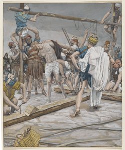 Jezus Ontkleed, illustratie uit Het Leven van Onze Heer Jezus Christus, 1886-94