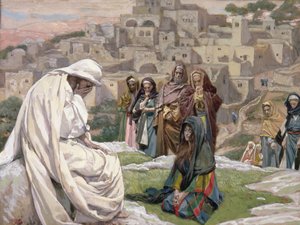 Jezus Huilde, illustratie voor Het Leven van Christus, c.1886-96 door James Jacques Joseph Tissot