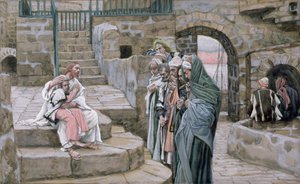 Jezus en het kleine kind, illustratie voor Het leven van Christus, ca. 1886-94