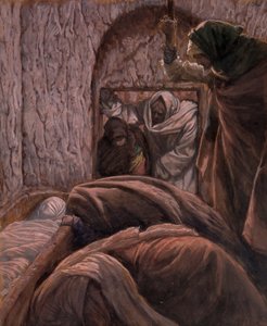 Jezus in het graf, illustratie voor Het leven van Christus, ca. 1884-96 door James Jacques Joseph Tissot