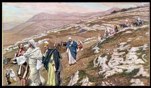 Jezus op Weg naar Galilea, illustratie voor Het Leven van Christus