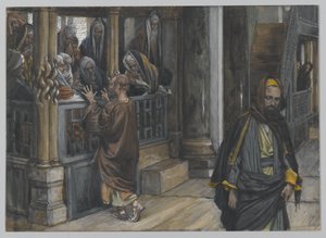 Judas Gaat de Joden Vinden, illustratie uit Het Leven van Onze Heer Jezus Christus, 1886-94 door James Jacques Joseph Tissot