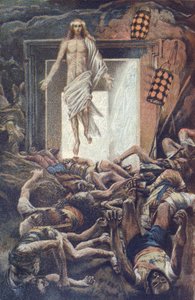 De opstanding - uit "Het leven van onze Heer Jezus Christus" - 1899 door James Tissot - La vie de notre seigneur Jésus Christ, door Jacques Joseph