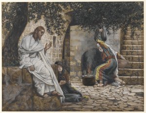 Maria Magdalena aan de voeten van Jezus