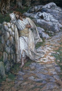 Mijn ziel is zeer bedroefd tot de dood, illustratie voor Het leven van Christus, ca. 1884-96 door James Jacques Joseph Tissot