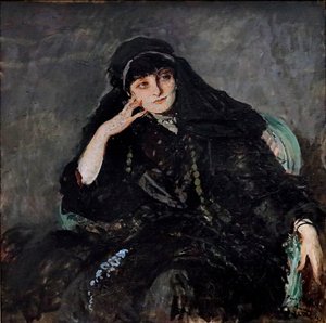 Portret van Anna-Elisabeth, Gravin Mathieu de Noailles door James Jacques Joseph Tissot