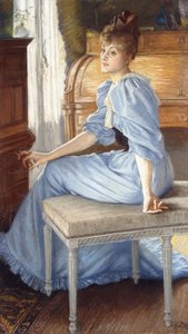 Portret van Madame Henriette de Bonnieres door James Jacques Joseph Tissot