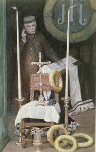 Portret van de Pelgrim (Zelfportret), illustratie voor Het Leven van Christus door James Jacques Joseph Tissot