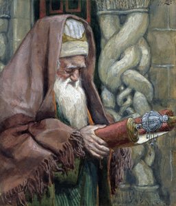 Simeon, illustratie voor Het leven van Christus door James Jacques Joseph Tissot