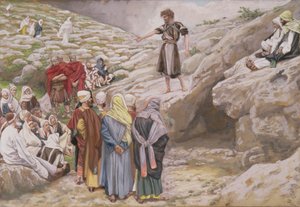 St. Johannes de Doper en de Farizeeën, illustratie voor Het Leven van Christus, c.1886-96 door James Jacques Joseph Tissot