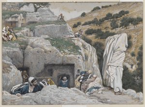 De Schuilplaats van de Apostelen, illustratie uit Het Leven van Onze Heer Jezus Christus, 1886-94 door James Jacques Joseph Tissot