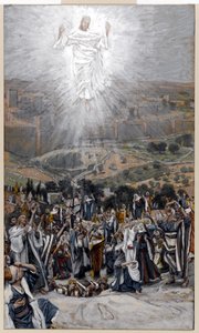 De Hemelvaart vanaf de Olijfberg, illustratie voor Het Leven van Christus door James Jacques Joseph Tissot