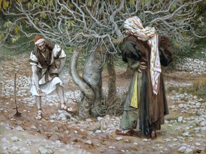 De onvruchtbare vijgenboom, illustratie voor Het leven van Christus, ca. 1886-94