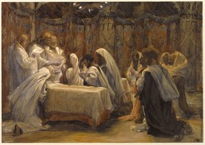 De Communie van de Apostelen, illustratie voor Het Leven van Christus door James Jacques Joseph Tissot