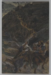 De Vlucht van de Apostelen, illustratie uit Het Leven van Onze Heer Jezus Christus, 1886-94