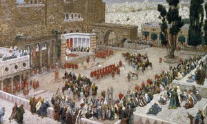 Het Forum van Jeruzalem van Boven Gezien, illustratie voor Het Leven van Christus door James Jacques Joseph Tissot
