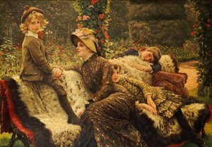 De Tuinbank, 1882 door James Jacques Joseph Tissot
