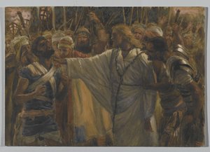 De Genezing van Malchus, illustratie uit Het Leven van Onze Heer Jezus Christus, 1886-94 door James Jacques Joseph Tissot