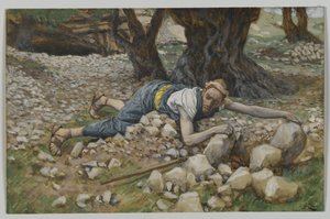De verborgen schat, illustratie uit Het leven van onze Heer Jezus Christus door James Jacques Joseph Tissot