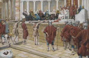 Het Vonnis op de Gabbatha, illustratie uit Het Leven van Onze Heer Jezus Christus, 1886-94 door James Jacques Joseph Tissot