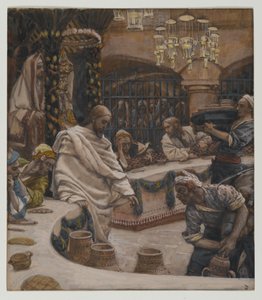 Het huwelijk te Kana, illustratie uit Het leven van onze Heer Jezus Christus door James Jacques Joseph Tissot