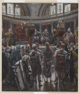 Het Ochtendvonnis, illustratie uit Het Leven van Onze Heer Jezus Christus, 1886-94 door James Jacques Joseph Tissot