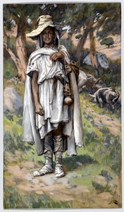 De verloren zoon vraagt om aalmoezen, illustratie voor Het leven van Christus door James Jacques Joseph Tissot