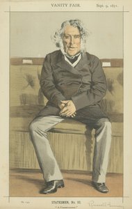 De zeer eerbiedwaardige Russell Gurney (kleur litho) door James Jacques Joseph Tissot
