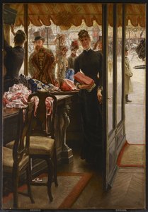 Het winkelmeisje, 1883-85 door James Jacques Joseph Tissot
