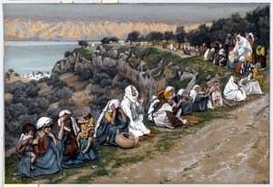 De zieken wachten tot Jezus voorbijgaat, illustratie voor Het leven van Christus door James Jacques Joseph Tissot