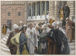 De belastingpenning door James Jacques Joseph Tissot