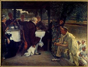 De terugkeer van de verloren zoon: het vette kalf door James Jacques Joseph Tissot