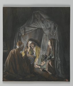 Twee of drie verzameld in mijn naam, illustratie uit Het leven van onze Heer Jezus Christus