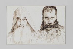 Typen Armeense mannen in Jeruzalem, illustratie uit Het Leven van Onze Heer Jezus Christus