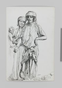 Vrouwen van Geba, Samaria, illustratie uit Het Leven van Onze Heer Jezus Christus