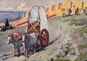 De ark wordt weggestuurd door J James Tissot - Bijbel door James Jacques Joseph after Tissot